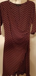 Polka dot wrap dress